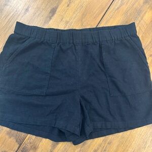 J. Crew Women's Black linen Shorts